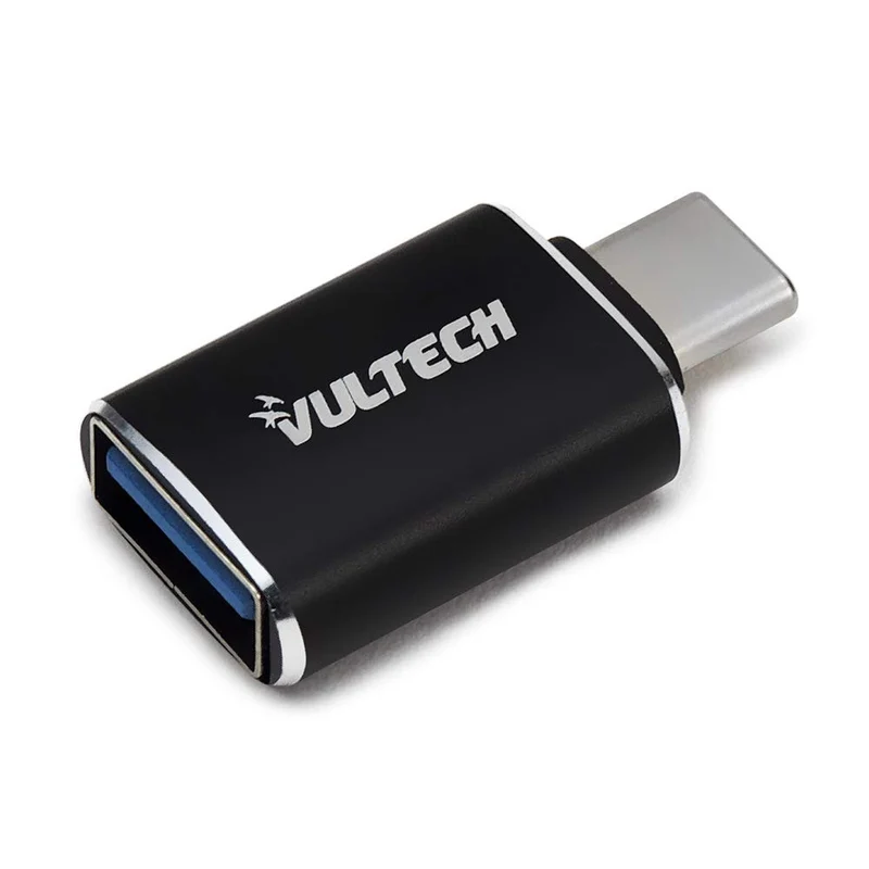 Vultech Adattatore USB 3.0 Type-A a Type-C ADP-02P Alluminio Nero 5 Gbps