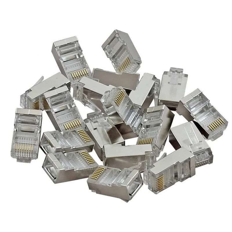 VulTech SN21404 Connettori RJ45 Cat.5e FTP Schermati 8P8C - 50 pz