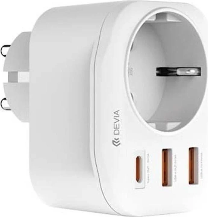 Devia Caricabatterie USB Tipo-C PD 20W Carica Rapida Smart Series RLC-318B Bianco