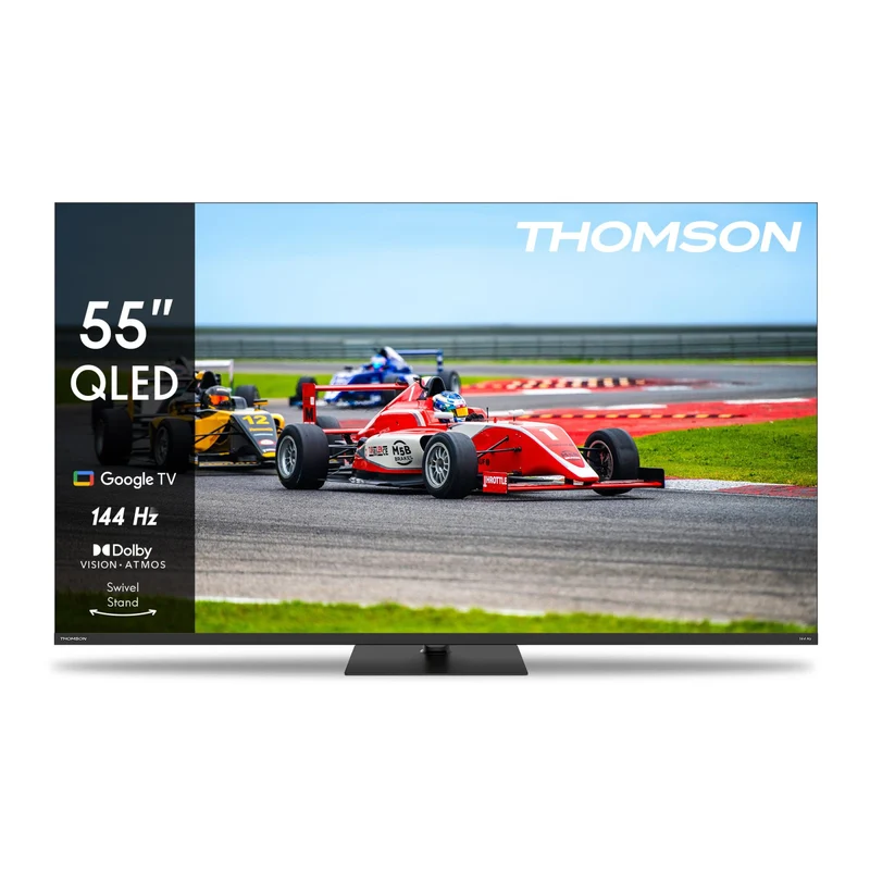 Thomson Smart TV QLED 55 Pollici 55QG7C14 4K UHD 144Hz Google TV Dolby Vision Atmos Triple Tuner