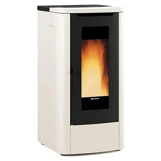 Extraflame Nordica Stufa a Pellet Ventilata TEOREMA AD Avorio 10 kW 287 m³ Classe A+