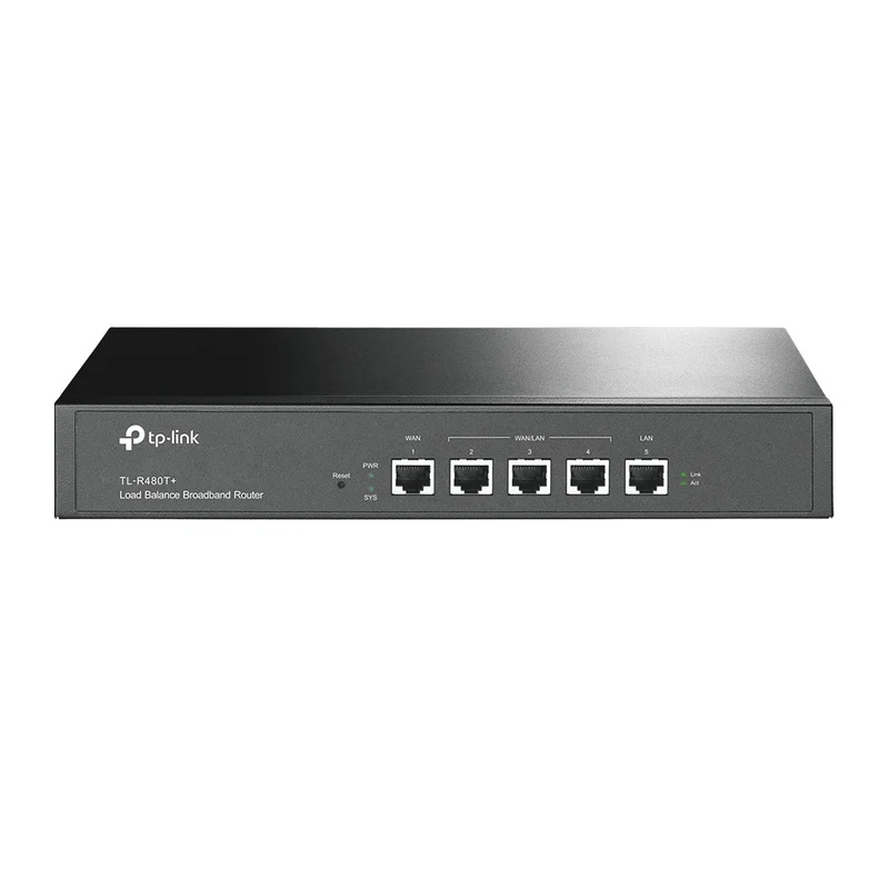 TP-Link TL-R480T+ Router Cablato Fast Ethernet Nero 2 WAN 3 LAN Load Balance