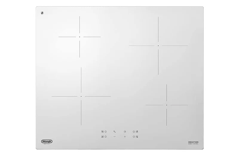 De'Longhi PIB62 Piano Cottura Induzione 60cm 4 Zone Bianco Touch Control