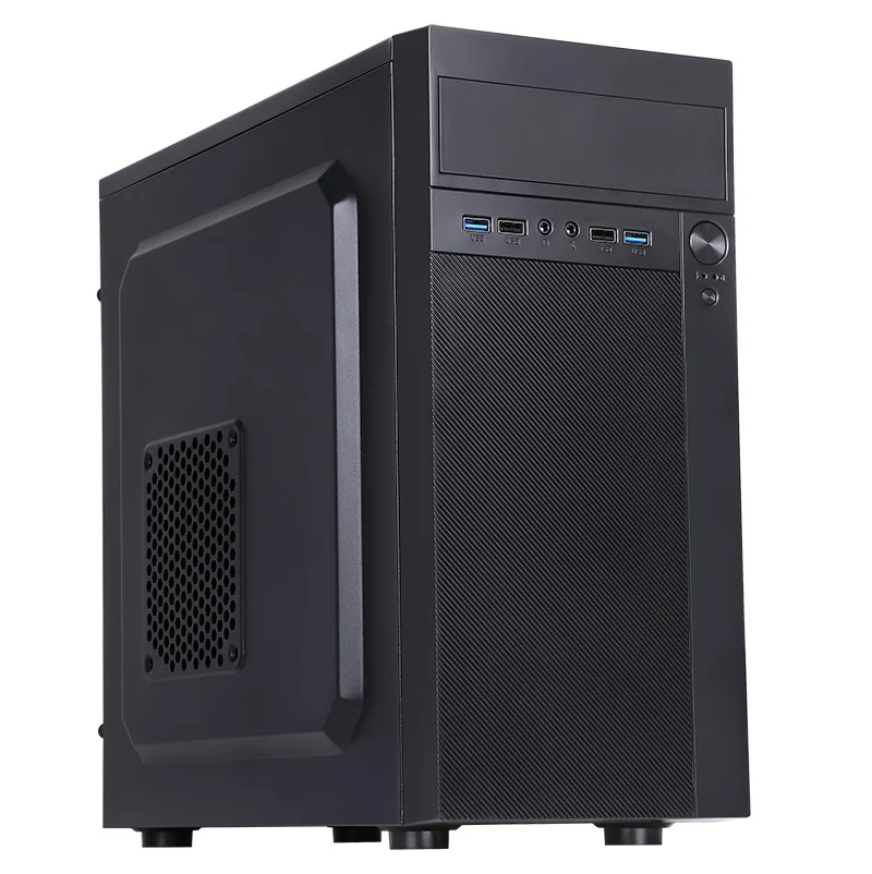 itek Case Mini Tower microATX Nero con Alimentatore 500W per PC