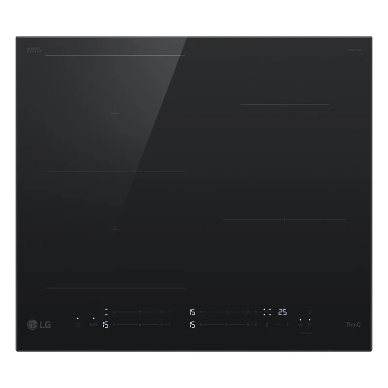 LG CBIZ2435B Piano Cottura Induzione 60cm 4 Zone 1 Flex 7,4kW Wi-Fi Nero da Incasso