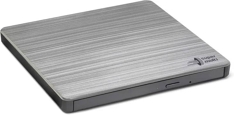 Hitachi-LG GP60NS60 Masterizzatore DVD Esterno Slim Portatile USB 2.0 8x M-DISC Argento