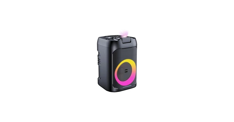 IRRADIO IR-PS60 STARLIGHT Diffusore Bluetooth Portatile 60W RMS, LED e Laser RGB, Karaoke con 2 Microfoni, TWS, 8h Autonomia