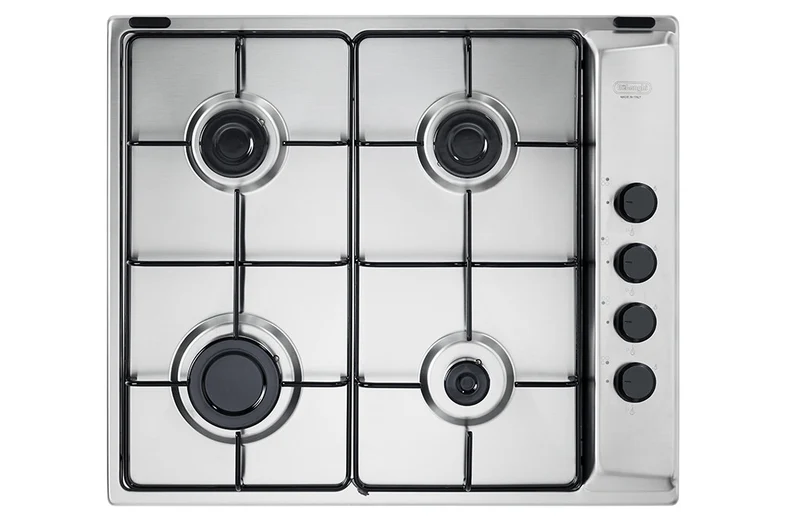 De'Longhi Piano Cottura a Gas FLI 46 ASV 4 Fuochi 58 cm Acciaio Inox Da Incasso
