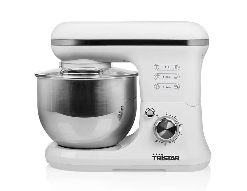 Tristar Impastatrice Planetaria MX-4817 1200W 5L Bianco/Argento