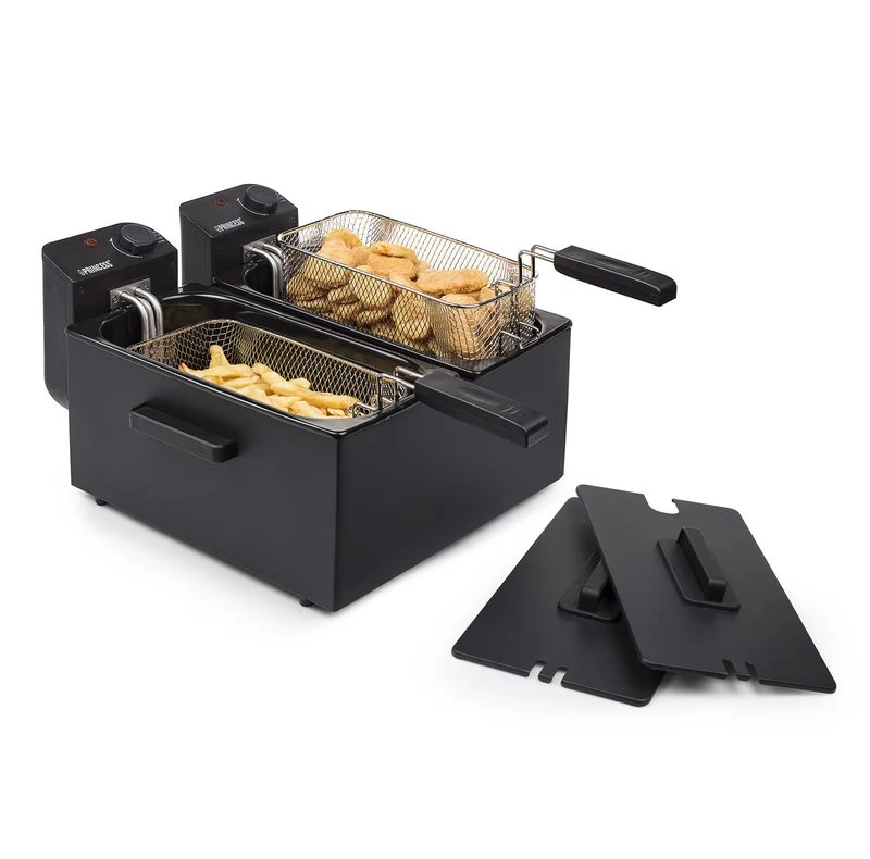 Princess Friggitrice Doppia 183028 2x3 L 3600 W Zona Fredda Nero