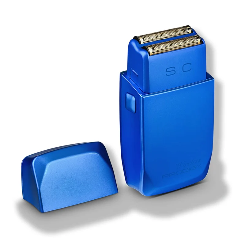 Stylecraft Rasoio Elettrico Prodigy Wireless, Lamina Gold Titanium Ipoallergenica, Autonomia 120 min, Ricarica Rapida, Blu