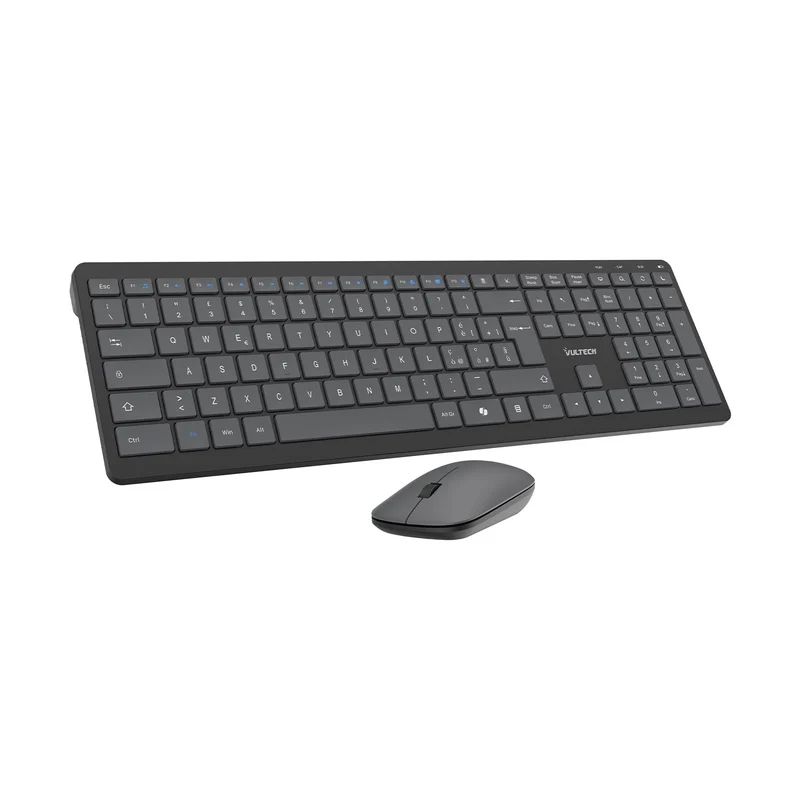 VulTech KM-851W Kit Tastiera e Mouse Wireless Ultraslim Layout Italiano QWERTY
