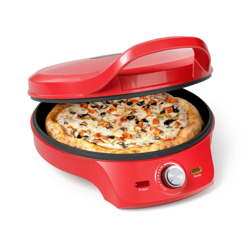 Princess Forno per Pizza 115007 2000W Ø30cm Termostato Regolabile Funzione Grill Rosso