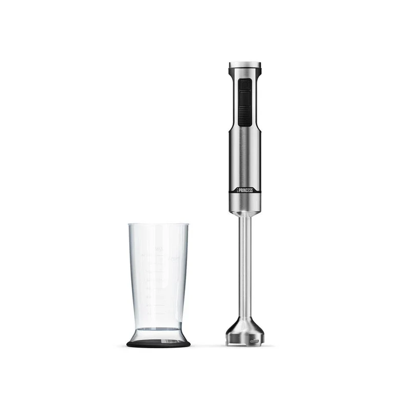 Princess Mixer a Immersione 221233 Prof XXL 1500W Acciaio Inox 50cm 5 Velocità + Turbo 4 Lame con Bicchiere