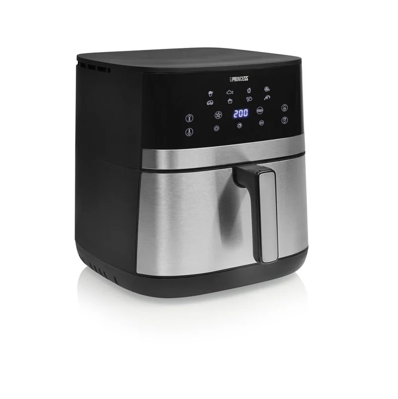 Princess Friggitrice ad Aria Calda 182474 DualHeat 7 L 2300 W 12 Programmi Nero/Acciaio Inox