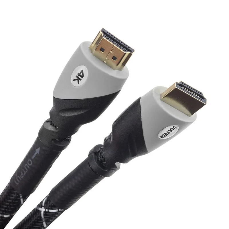 Vultech Cavo HDMI 2.0 AA14301PRO 1m 4K 60Hz 3D ARC Connettori Oro Nero