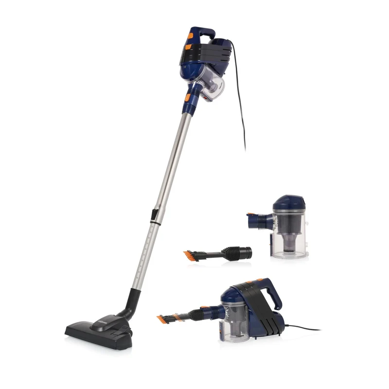 Tristar Scopa Elettrica a Bastone SZ-2318 2 in 1 Senza Sacco 600W Multiciclonica Blu