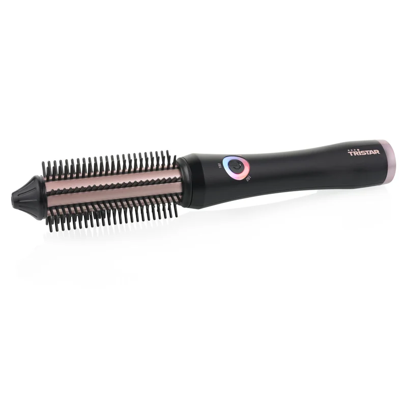 Tristar Spazzola ad Aria Calda Cordless HD-2503 - Rivestimento in Ceramica, 3 Temperature (160-200°C), 25 min, Diametro 25 mm, Nero