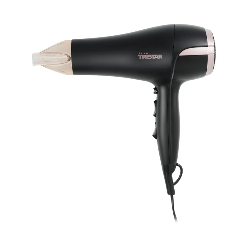 Tristar Asciugacapelli HD-2451 2000W Ionico 3 Temperature 2 Velocità con Diffusore e Ugello Stretto