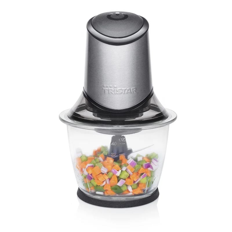 Tristar Tritatutto BL-4019 400W Ciotola in Vetro 1.2L 4 Lame Acciaio Inox