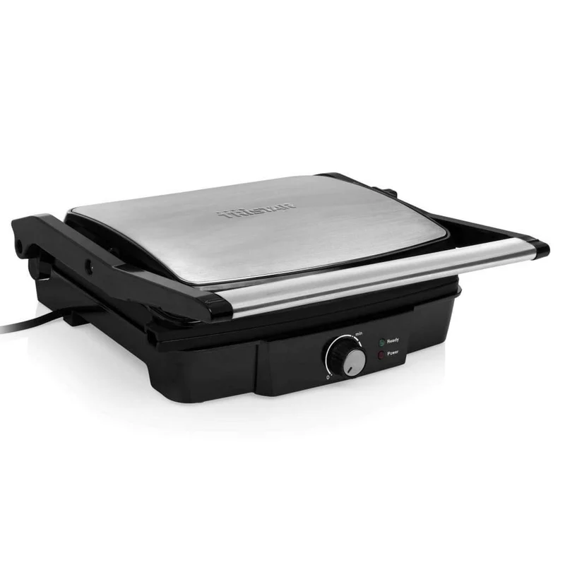Tristar Grill a Contatto GR-2853 2000W Apertura 180° Superficie 29,7x23,5cm Acciaio Inossidabile