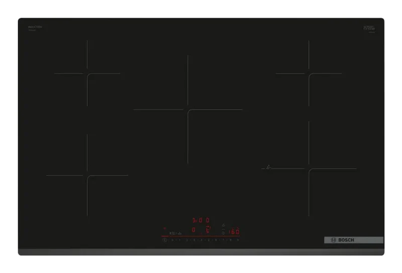 Bosch Serie 6 PIV83KHC1E Piano Cottura Induzione 5 Fornelli 80cm Nero da Incasso