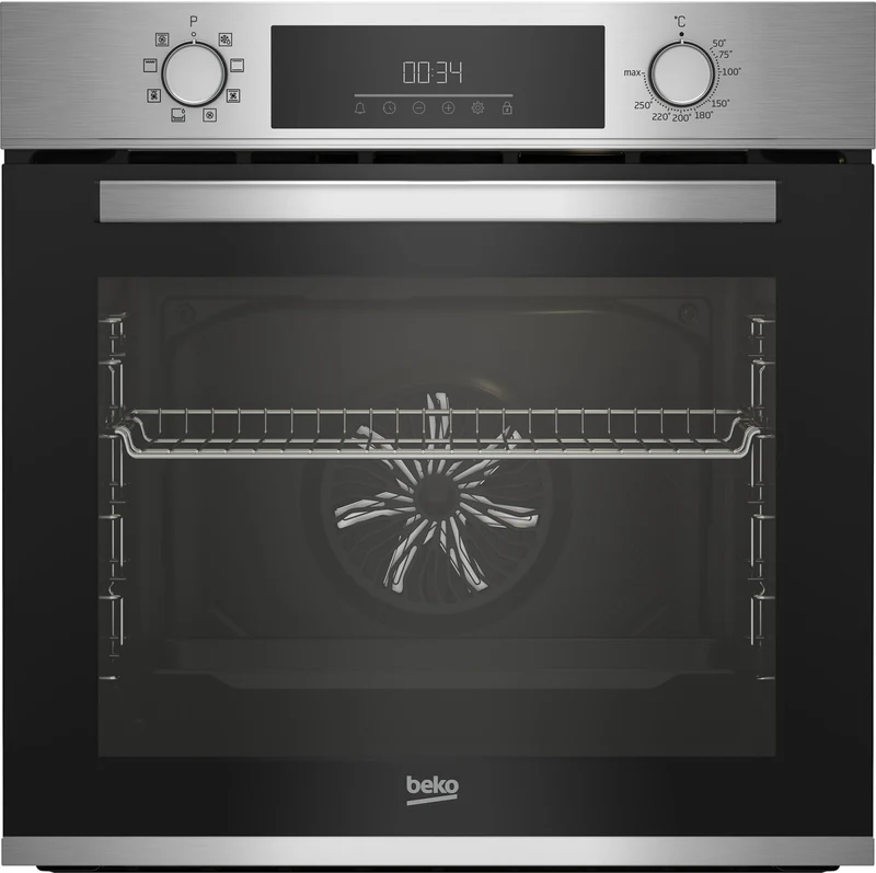 Beko BBIM12300X Forno Elettrico da Incasso Multifunzione 72L 2600W Termoventilato Nero