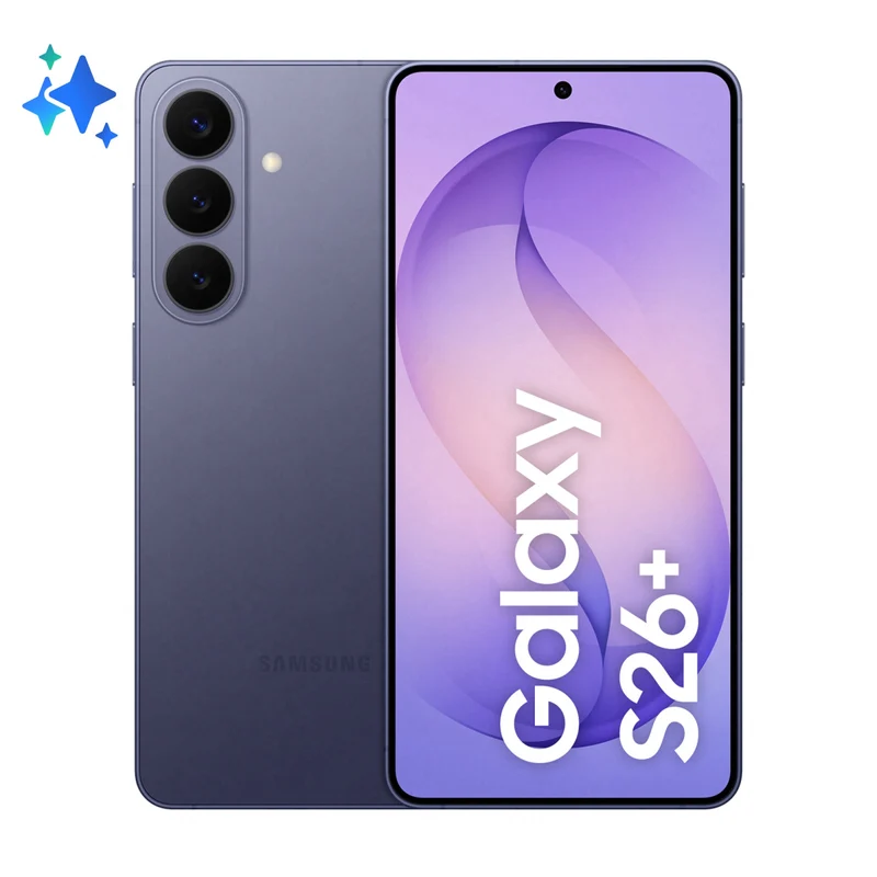Samsung Galaxy S26+ Smartphone 5G 6,7" 12GB RAM 512GB Exynos 2600 Tripla Camera 50MP Batteria 4900mAh Android 16 Cobalt Violet