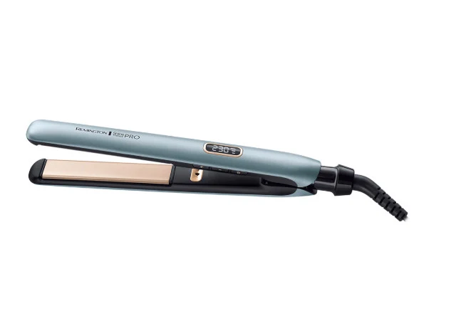 Remington S9300 Piastra per Capelli Secchi Nero Blu 54W 290°C Ceramica Ionica