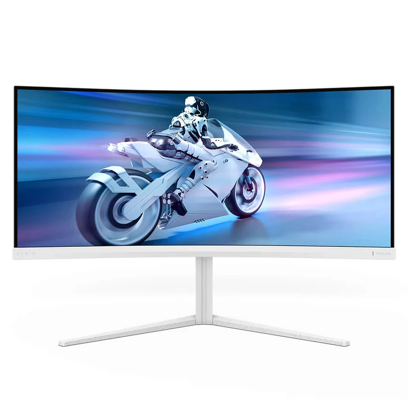 Philips Monitor Gaming 34M2C5501A/00 34" Curvo WQHD 180Hz Bianco