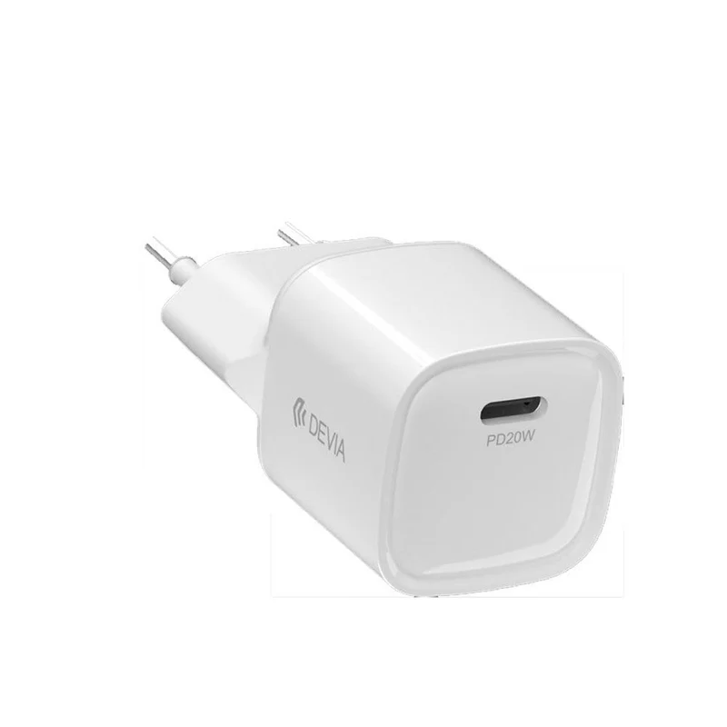 Devia Caricatore USB-C PD Slim 20W Carica Rapida Bianco