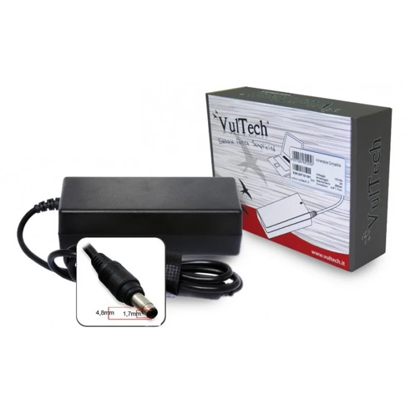 Vultech Alimentatore per Notebook HP/Compaq HP19474K-312 90W 19V 4.74A Connettore 4.8x1.7mm