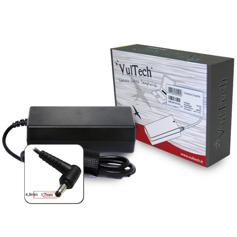 Vultech Alimentatore per Notebook Asus AS952315J-312 22W 9.5V 2.315A Connettore 4.8x1.7mm