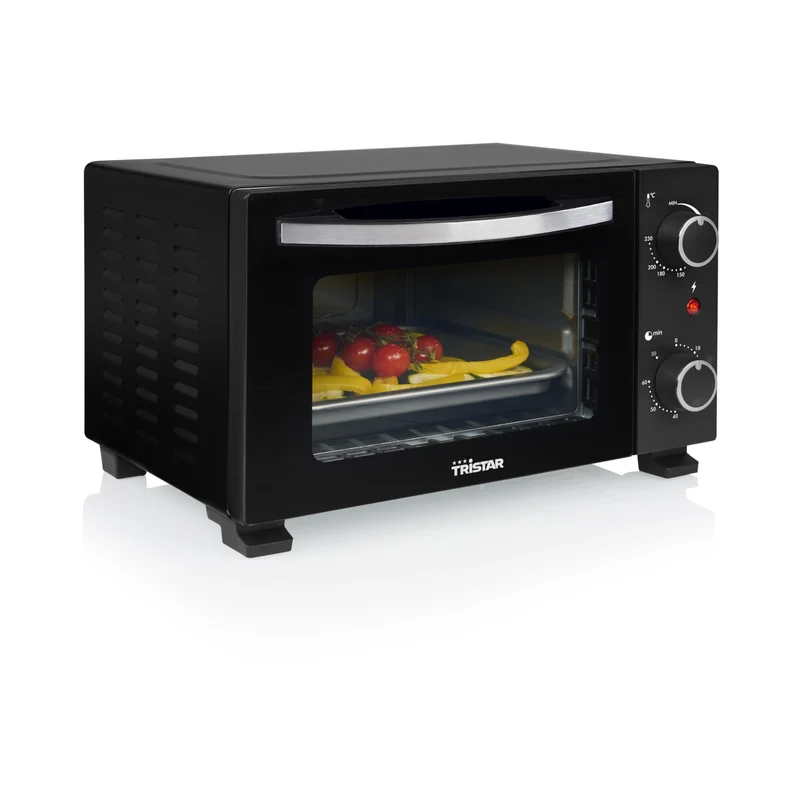 Tristar Forno Mini OV-3610 800W 10L Termostato 90-230°C Timer 60 min Acciaio Inox Nero