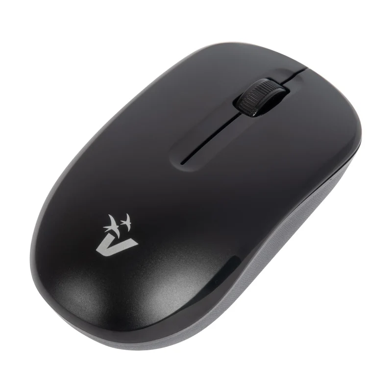 VulTech Mouse Wireless MW-E1N 1200 DPI 2.4GHz Ottico Silenzioso Ambidestro, Nero