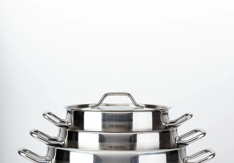 Pensofal Academy Chef Tegame Alto 2 Manici Acciaio Inox 32 cm
