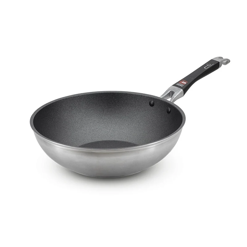 Pensofal Wok Saltapasta Antiaderente Academy Chef 32 cm Alluminio Compatibile Induzione