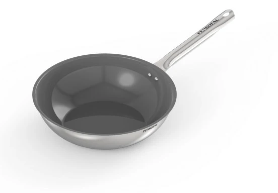 Academy Chef Padella Alta in Acciaio Inox 32 cm