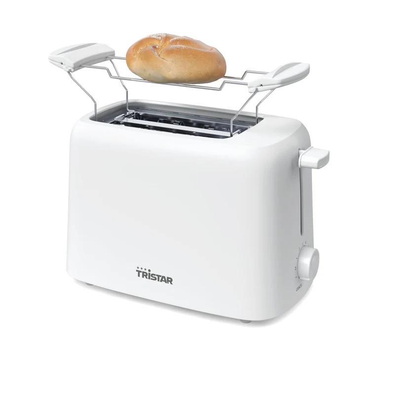 Tristar Tostapane BR-1061 2 Fessure 650W 6 Livelli di Doratura con Scalda Panini e Vassoio Briciole