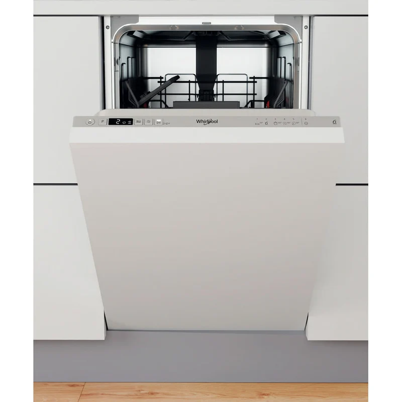 Whirlpool WSIC 3M27 Lavastoviglie da Incasso 45cm 10 Coperti Classe E 6 Programmi