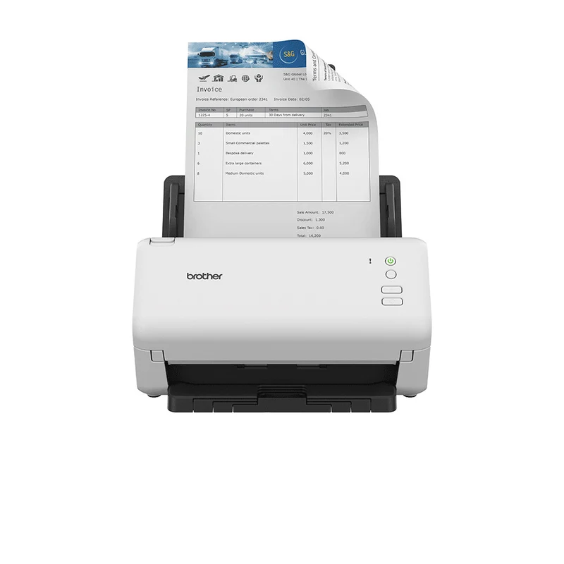 Brother ADS4100 Scanner ADF Fronte/Retro 600 DPI 35 ppm USB Colore 60 Fogli