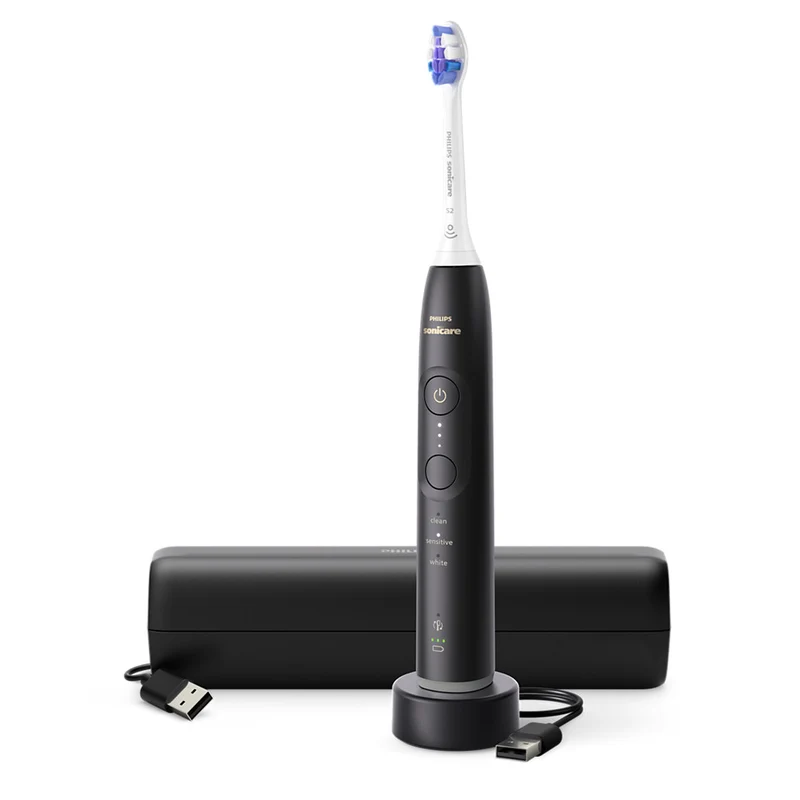 Philips Sonicare 6500 HX7411/02 Spazzolino Elettrico Sonico Nero 3 Modalità Timer