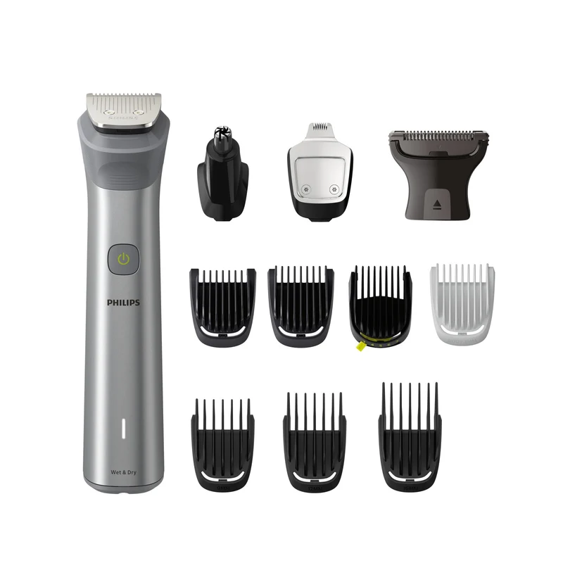 Philips Multigroom Series 5000 MG5940/15 Regolabarba Multifunzione 12 Accessori Acciaio Inox