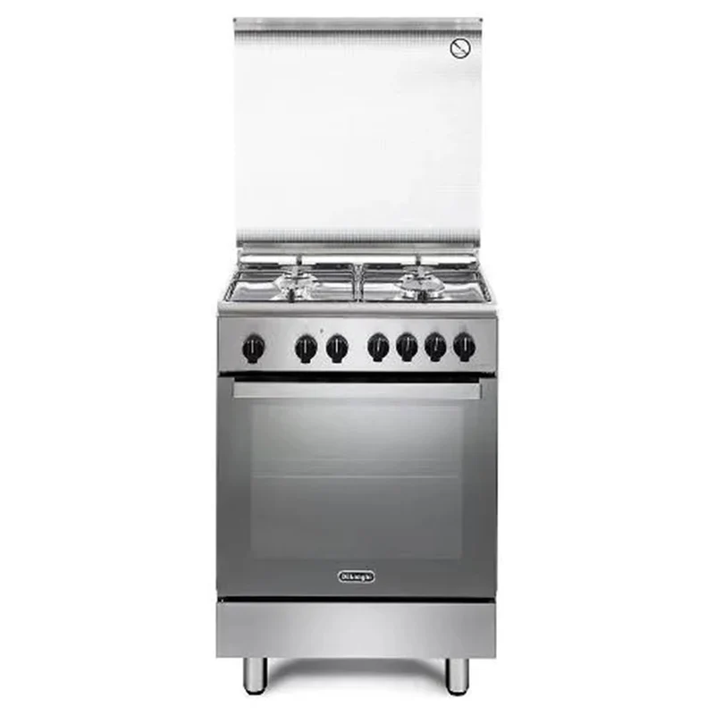 De'Longhi DMX64LSG Cucina a gas 4 fuochi con forno elettrico ventilato 69L