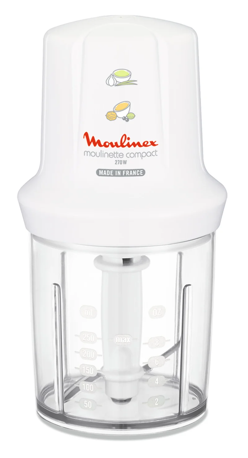 Moulinex Tritatutto DJ3001 Moulinette Compact 270W Bianco Ciotola 0,25L Lama Inox