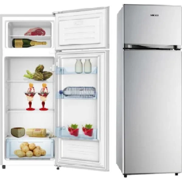 Nikkei Frigorifero 2 Porte KNDP240ES 204 L Statico Classe E Silver 143 cm
