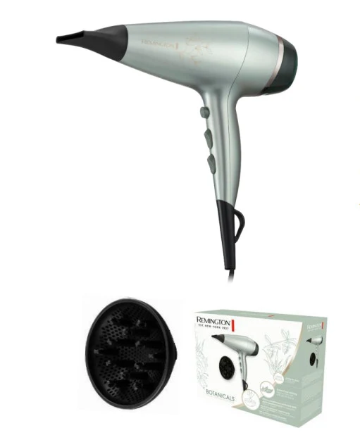 Remington AC5860 Asciugacapelli Professionale 2300W Ionico Nero e Argento 2 Velocità