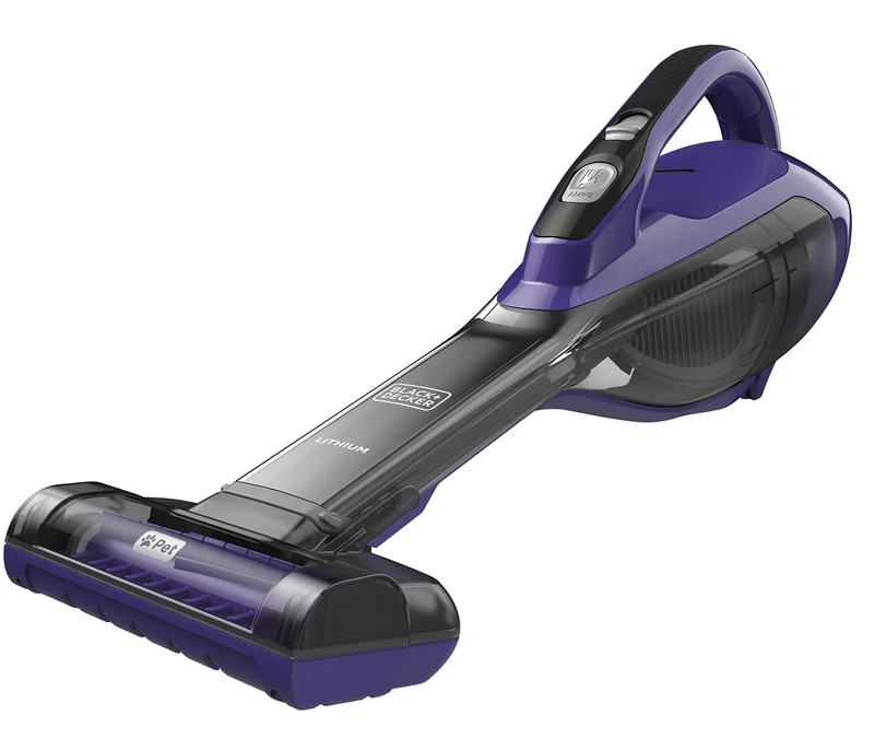 BLACK+DECKER Aspirabriciole Senza Fili DVA325JP07-QW 21W 500ml Pet System Nero Porpora