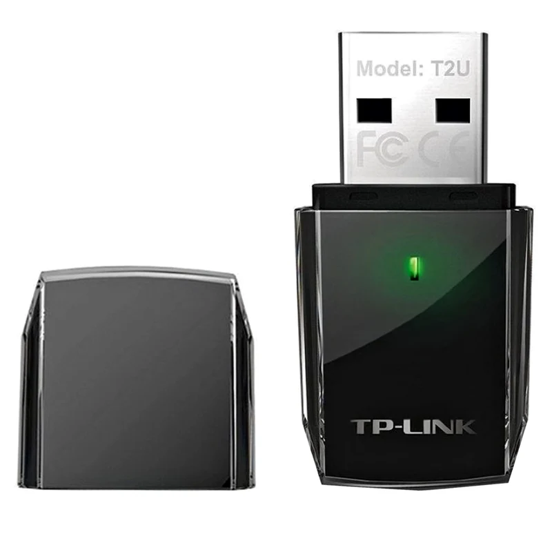 TP-Link Archer T2U Adattatore Wi-Fi USB Dual Band 600Mbps Nero per PC/Laptop
