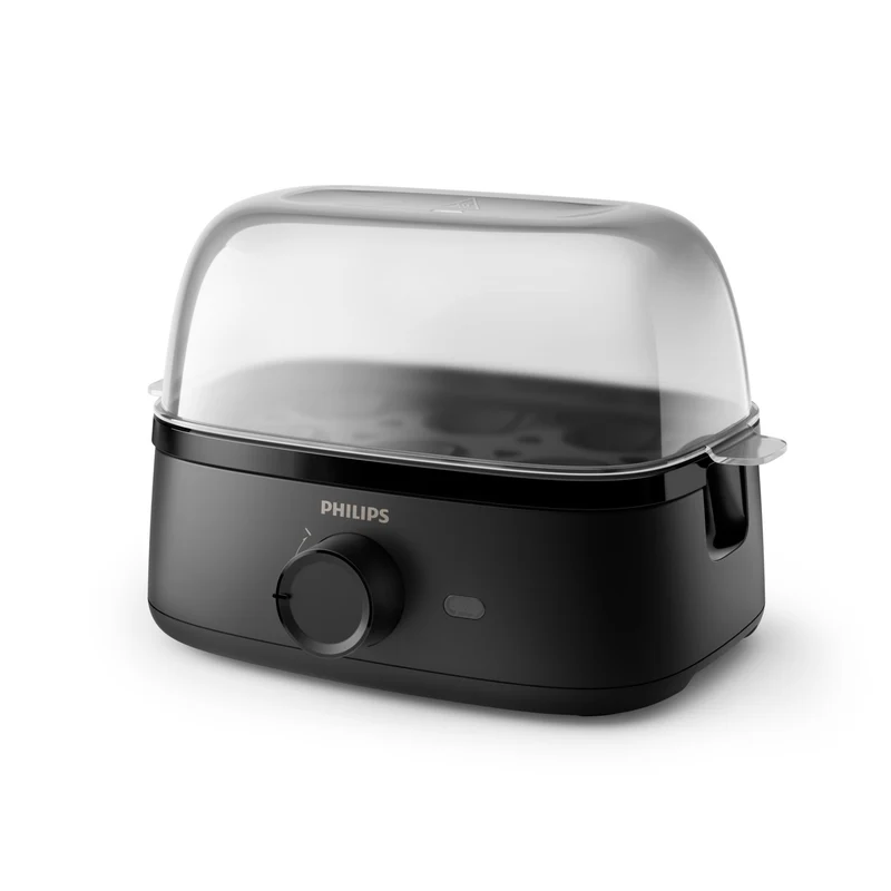 Philips Cuociuova Serie 3000 HD9137/90 Nero 6 Uova 400W con Funzione Uova Affogate